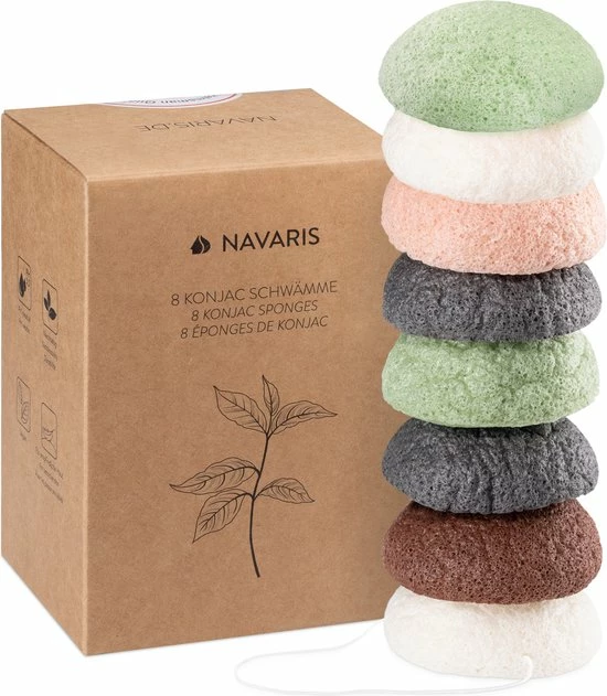 Korting π Navaris Set Van 8 Konjac Sponzen - Natuurlijke Sponzen Voor Gezichtsreiniging - Reinigt De Rijpe, Onzuivere, Droge, Gevoelige En Normale Huid - Vegan β¨ 3 Korting π Navaris Set Van 8 Konjac Sponzen - Natuurlijke Sponzen Voor Gezichtsreiniging - Reinigt De Rijpe, Onzuivere, Droge, Gevoelige En Normale Huid - Vegan β¨