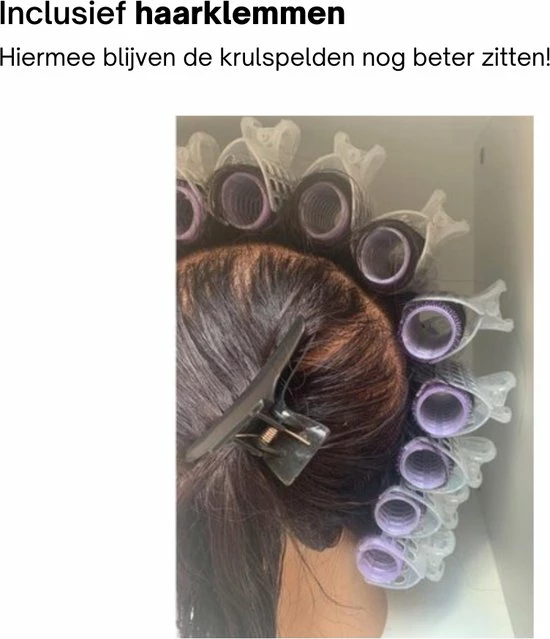 Beste Verkoop ⭐ BeautyFit Professionele Haarkrulset 12-delig Inclusief Haarklemmen + Opbergtas (t.w.v. €20) - NIEUWSTE Krulspelden + 6 Gratis Klemmen - Watergolf Haarrollers - Kleefrollers - Hoge Kwaliteit Haarkrullers ⭐ 6 Beste Verkoop ⭐ BeautyFit Professionele Haarkrulset 12-delig Inclusief Haarklemmen + Opbergtas (t.w.v. €20) - NIEUWSTE Krulspelden + 6 Gratis Klemmen - Watergolf Haarrollers - Kleefrollers - Hoge Kwaliteit Haarkrullers ⭐ - Afbeelding 4