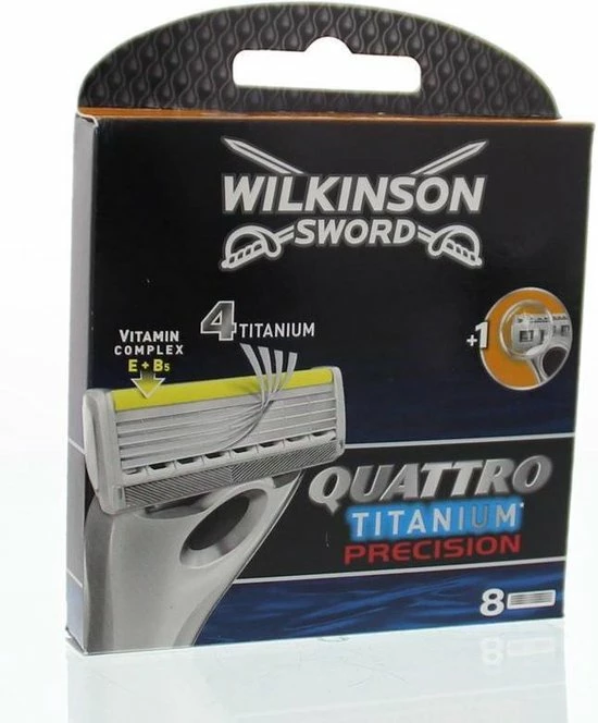 Goedkoop π Wilkinson Sword Quattro Titanium Precision - 8 Stuks - Scheermesjes π₯ 3 Goedkoop π Wilkinson Sword Quattro Titanium Precision - 8 Stuks - Scheermesjes π₯