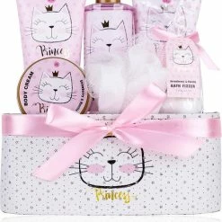 Flash-uitverkoop 🥰 Accentra Cadeau Meisje 3 Jaar T/m 8 Jaar - Badset Kinderen - Princess Kitty In Glitter Mand - Roze - 4 Jaar, 5 Jaar, 6 Jaar, 7 Jaar 🥰