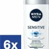 Korting 🔥 Nivea Men Sensitive Douchegel (Voordeelverpakking) - 6 X 250 Ml 😍 -La Roche Shop 550x673