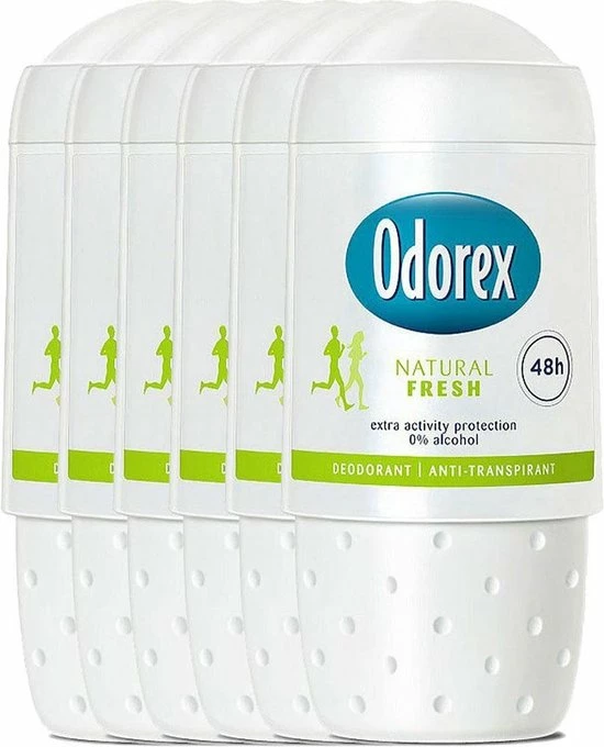 Beste Verkoop π Odorex Deodorant Roller Natural Fresh - Deodorant - 6x 50 Ml - Voordeelverpakking π― 3 Beste Verkoop π Odorex Deodorant Roller Natural Fresh - Deodorant - 6x 50 Ml - Voordeelverpakking π―