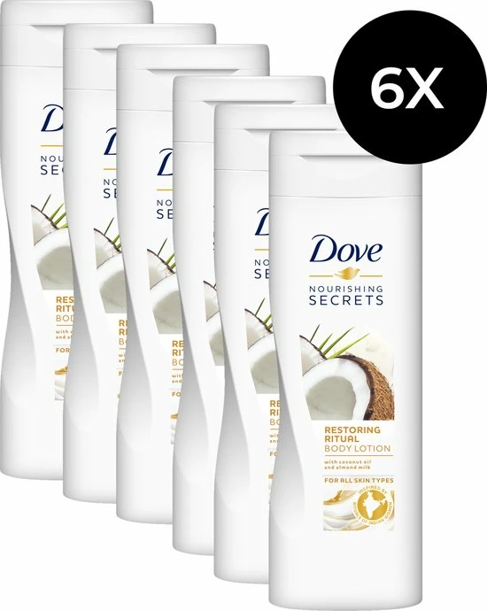 Promo ✨ Dove Bodylotion - Restoring Ritual - 6 X 400 Ml - Voordeelverpakking ⌛ 3 Promo ✨ Dove Bodylotion - Restoring Ritual - 6 X 400 Ml - Voordeelverpakking ⌛