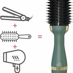 Goedkoopste 😍 Merkloos Krultang | Fohnborstel | Stijltang | Fohnborstel Roterend | Fohn | Groen | Fohn Borstel ⌛