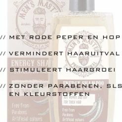Hete verkoop 🔔 Men's Master Energy Shampoo Mannen - Stimuleert Haargroei & Vermindert Haarverlies - Normaal & Dun Haar - 260ML 🔥 -La Roche Shop 550x706