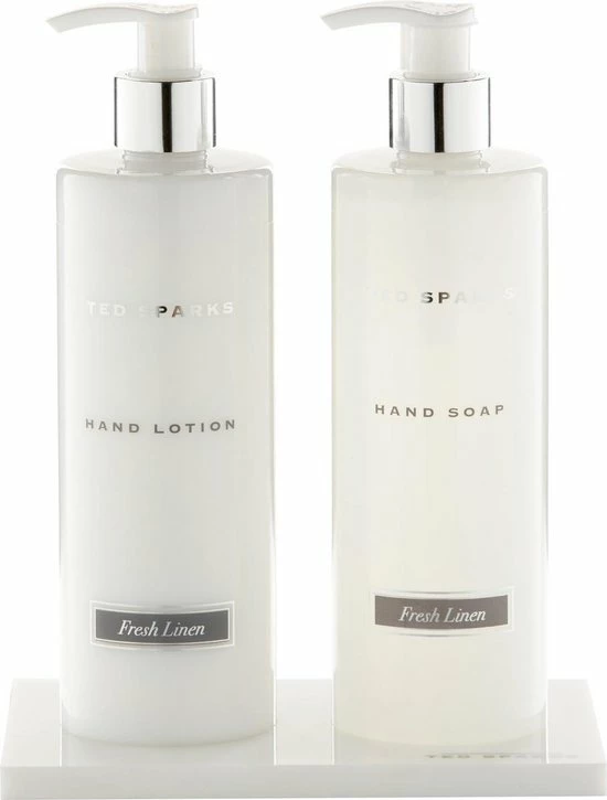 Flash-uitverkoop π Ted Sparks - Handverzorging Gift Set - Handzeep & Handlotion - Fresh Linen β 3 Flash-uitverkoop π Ted Sparks - Handverzorging Gift Set - Handzeep & Handlotion - Fresh Linen β