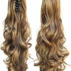 Kopen 🤩 Brazilian Paardenstaart, Ponytail Extensions Wavy – 9H19 😉