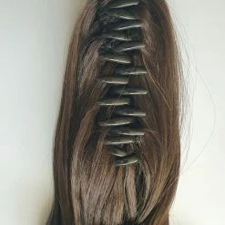 Beste Pirce 🌟 Eigen Label Paardenstaart Hairextensions Donkerbruin Krul 55 Klem Vlinderklem Haarstuk 👏 -La Roche Shop 550x733 27