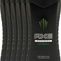 Gloednieuw 🌟 Axe Africa For Men - 6 X 250 Ml - Douchegel - Voordeelverpakking 👍