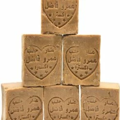 Korting 🧨 Green Fadel Aleppo Zeep 100% Olijfolie - 6 Stuks 🛒 -La Roche Shop 550x752