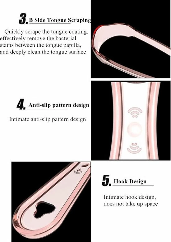 Groothandel π€© ODaani Tongschraper - Tongreiniger - Frisse Adem - Roze π 5 Groothandel π€© ODaani Tongschraper - Tongreiniger - Frisse Adem - Roze π - Afbeelding 3