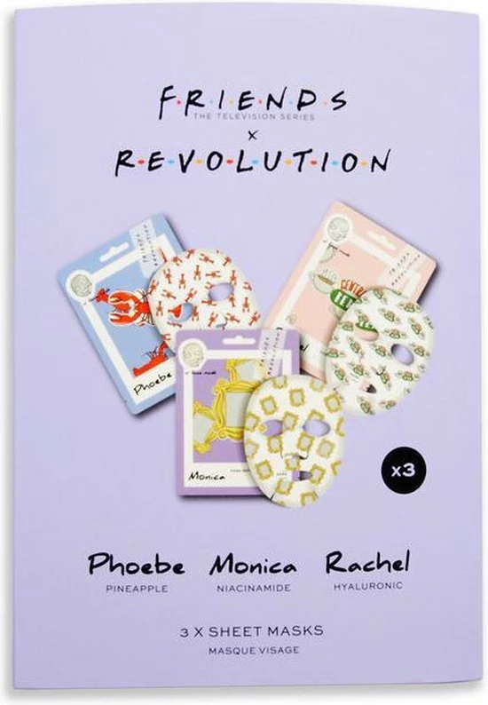 Uitgang βοΈ Makeup Revolution X Friends - Female Sheet Mask Set π 3 Uitgang βοΈ Makeup Revolution X Friends - Female Sheet Mask Set π